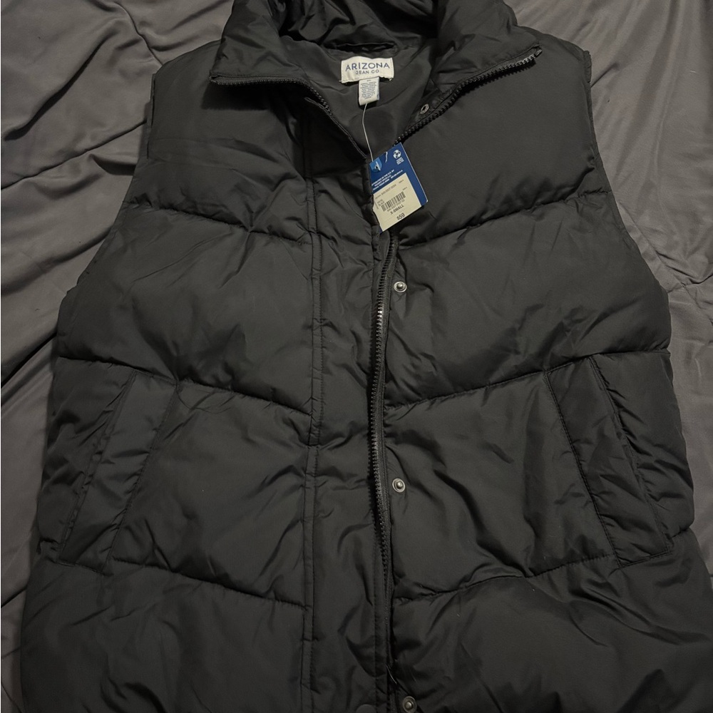 Arizona Jean Company Black Quilted Puffer Vest